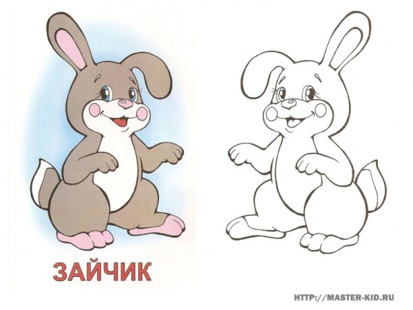 Большой и маленький заяц