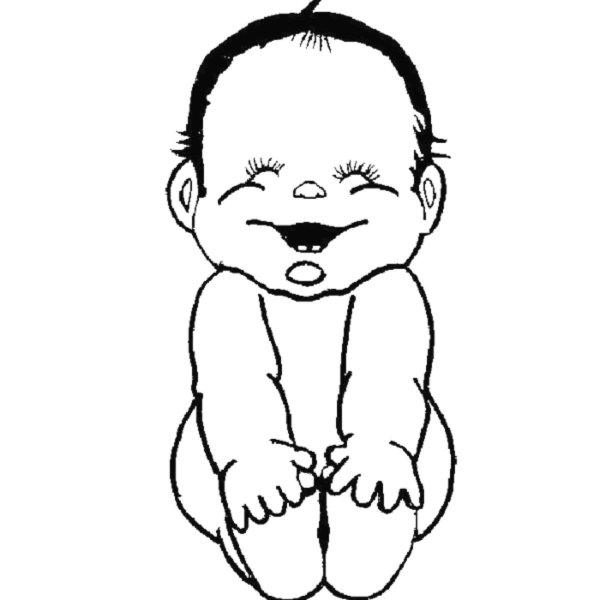Раскраска младенец