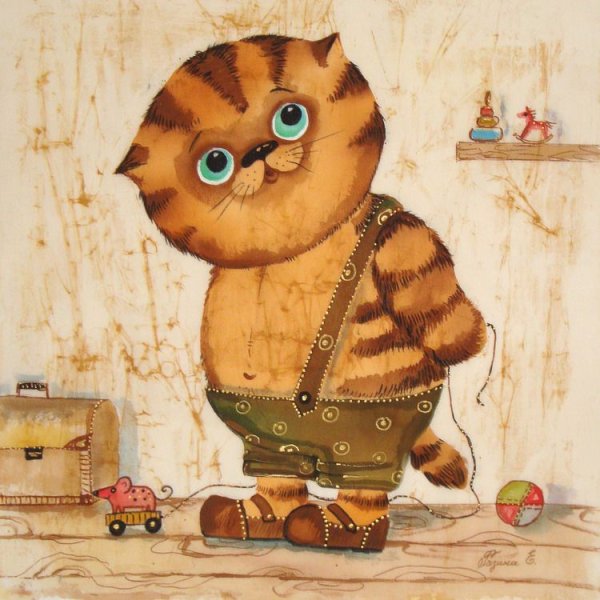 Коты художницы Елена Разина