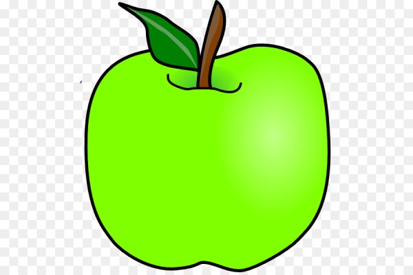 Яблочки для рисования зеленые