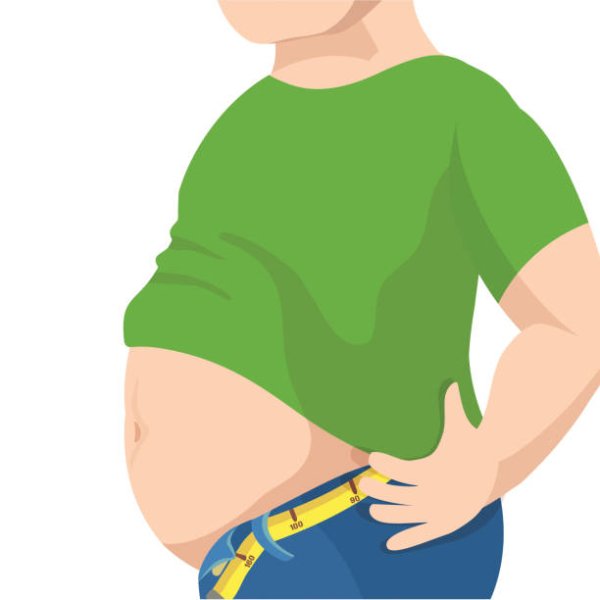 Большой живот рисунок