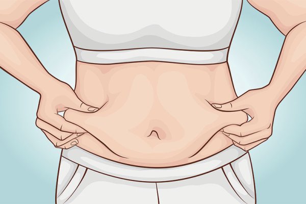 Рисунки на животе