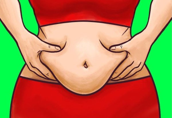 Животик мультяшный