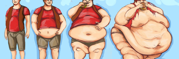Человек толстеет