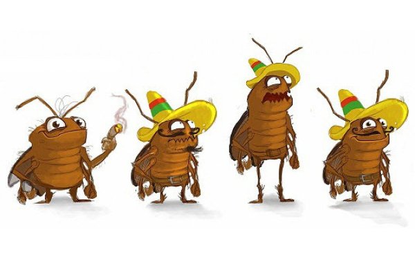 Смешной таракан