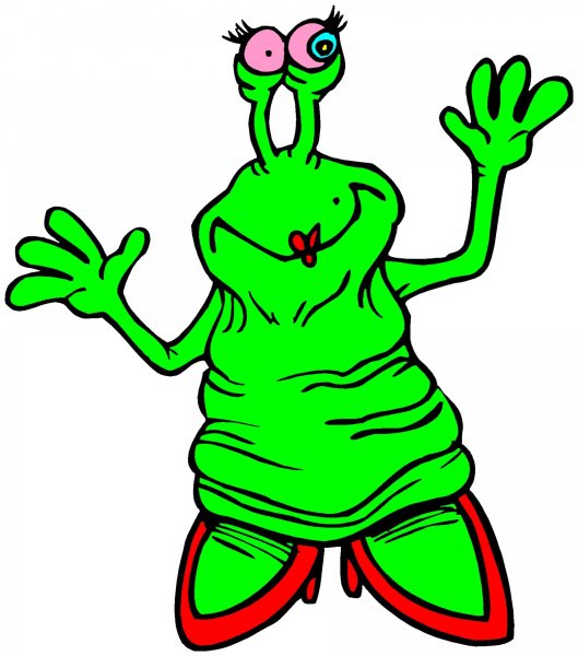 Инопланетянин смешной рисунок