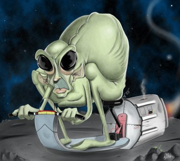 Инопланетяне карикатура