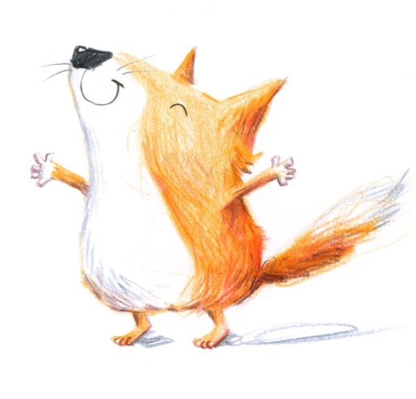 Прикольные рисунки лисиц