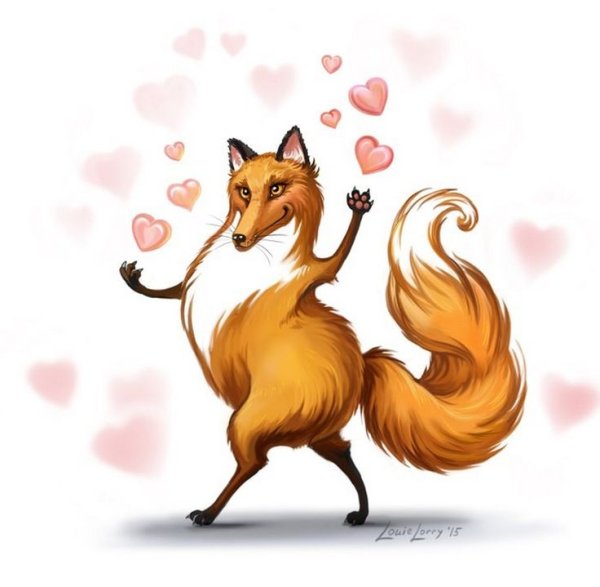 Смешные мультяшные лисы