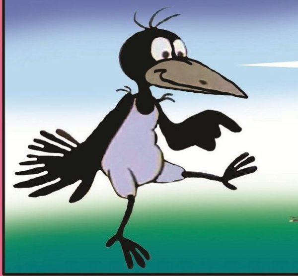 Ворона мультяшная