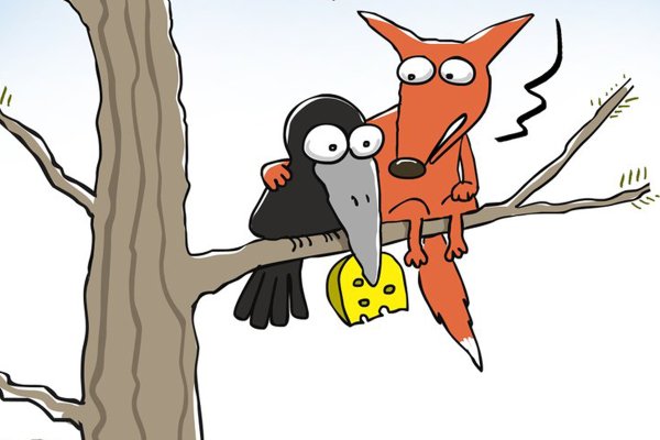 Ворона и сыр