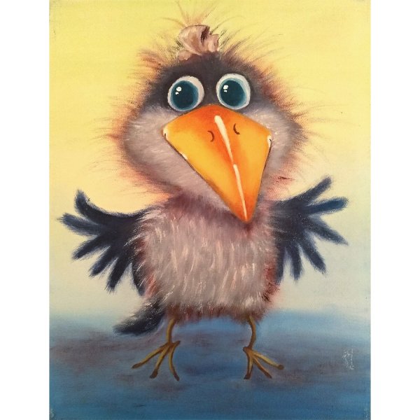 Ворона забавная