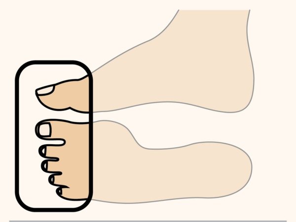 Пальцы ног мультяшные