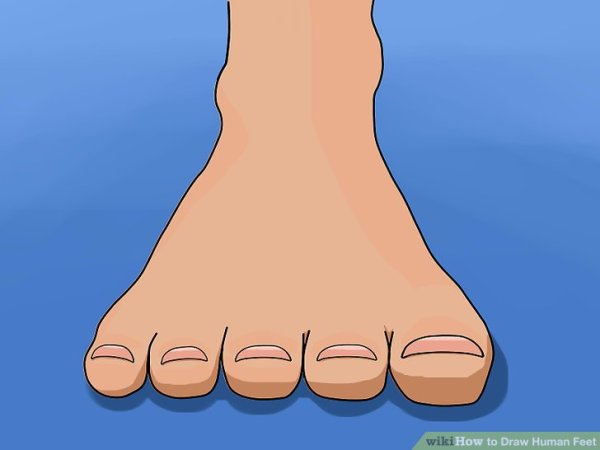 Палец на ноге мультяшное