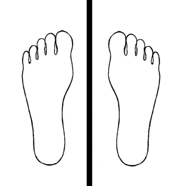 Нарисованная пятка