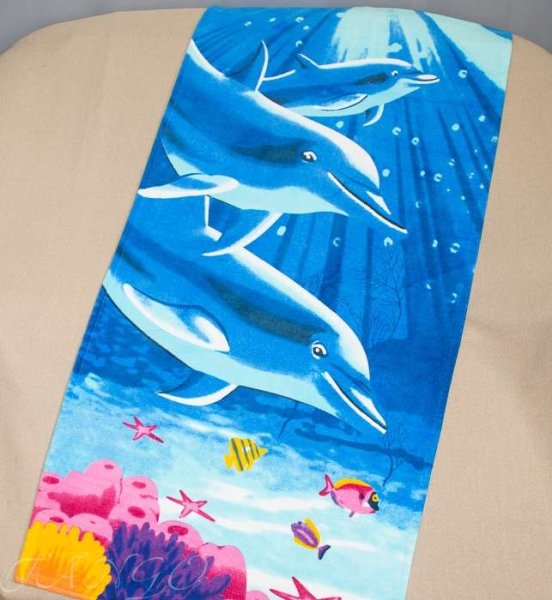 Полотенце пляжное махровое