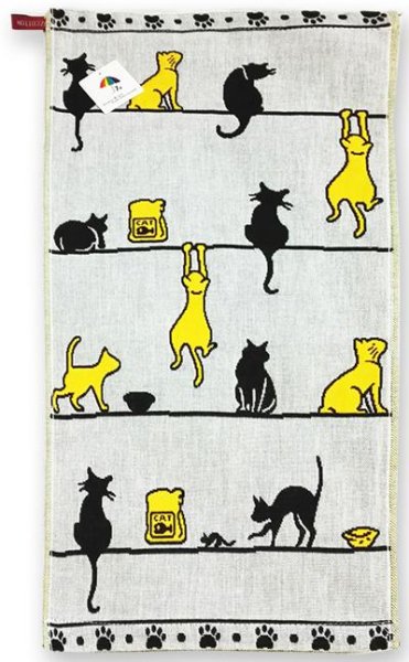 Полотенце банное с кошками