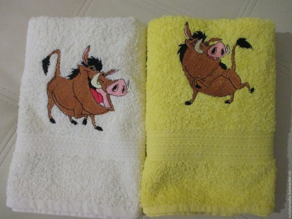 Вышивка на полотенце