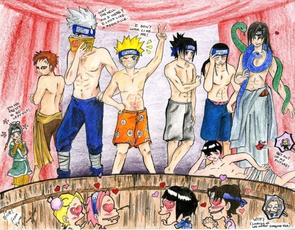 Прикольные рисунки Наруто