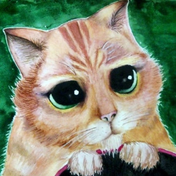 Кот с милыми глазами