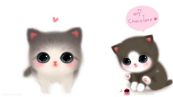 Милый мультяшный кот