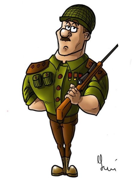 Командир карикатура