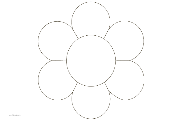 Цветы контур