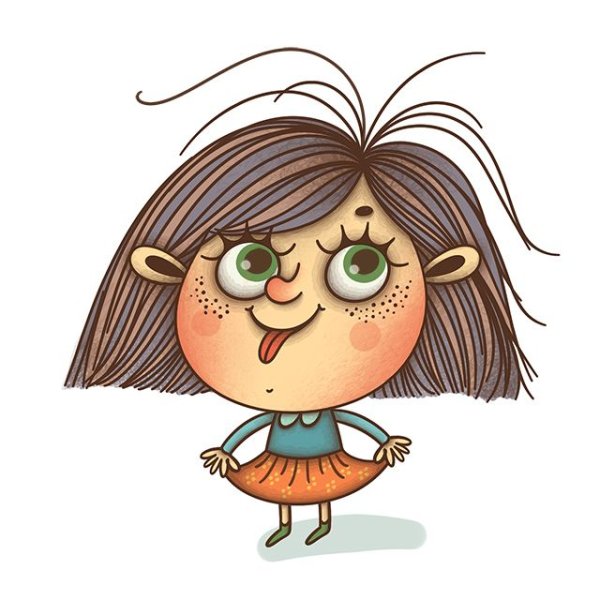 Смешная девочка