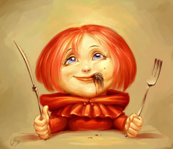 Девочка сладкоежка