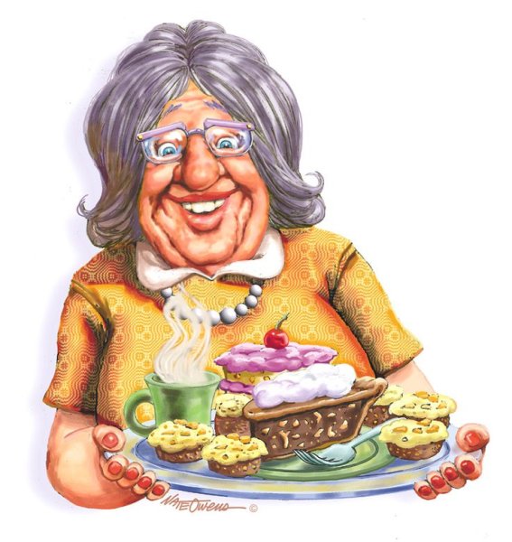 Старушка карикатура