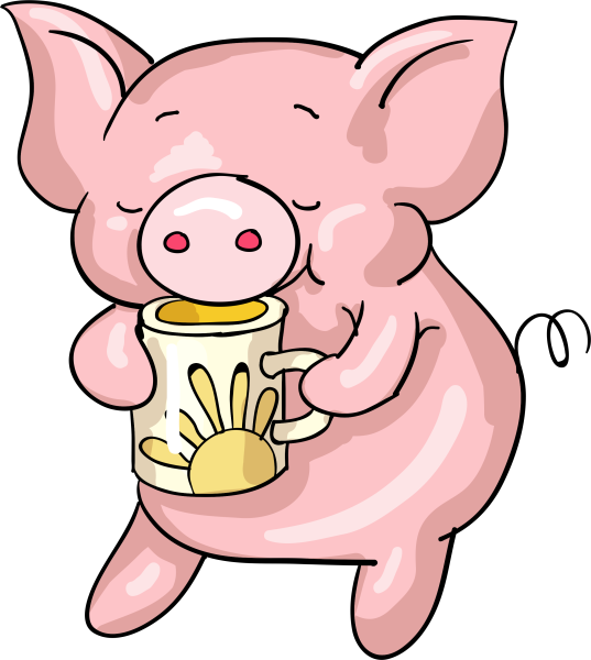 Свинья рисунок