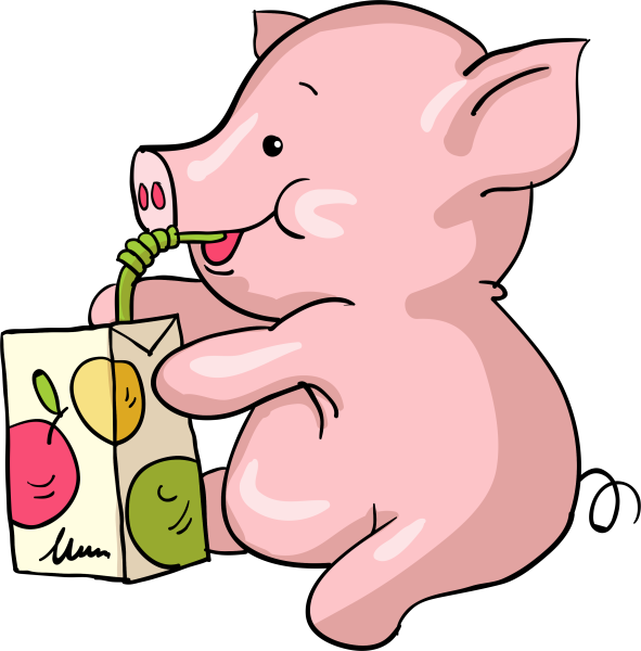 Свинья рисунок