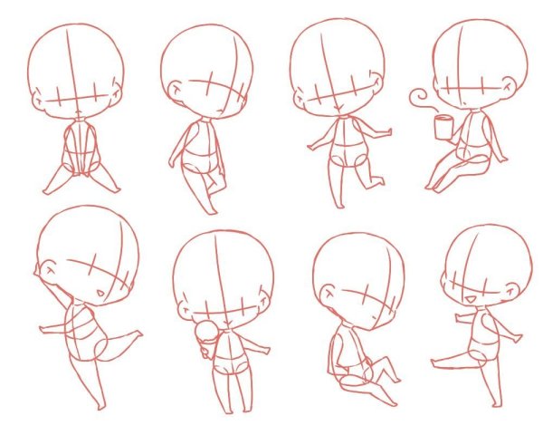 Этапы рисования шаржа