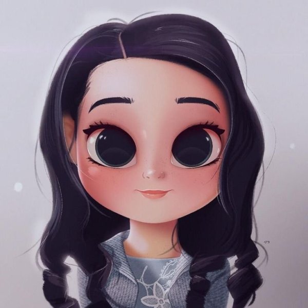 Милые мультяшные девочки