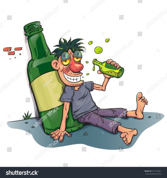 Человек с бутылкой