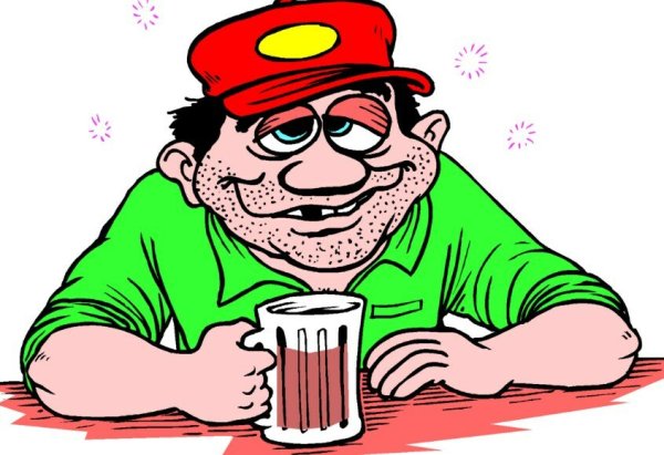 Алкаш мультяшный