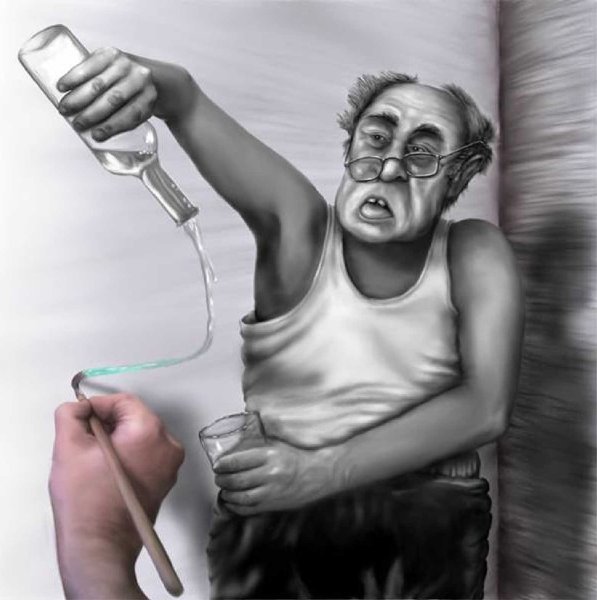 Нарисованный алкаш