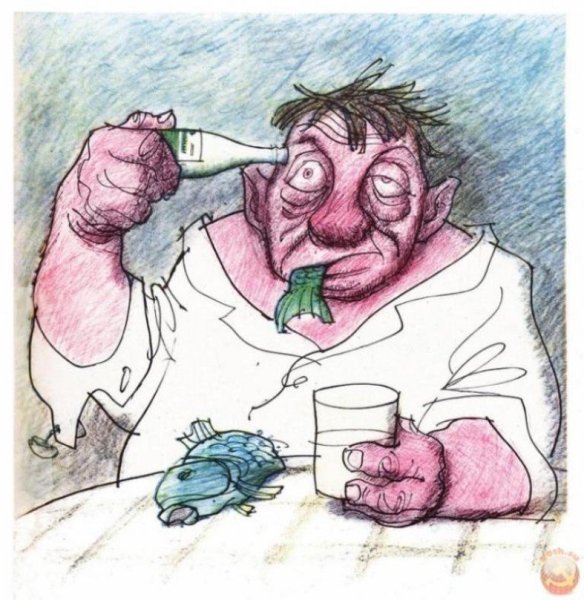 Карикатуры про пьяниц