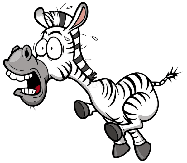 Испуганная Зебра