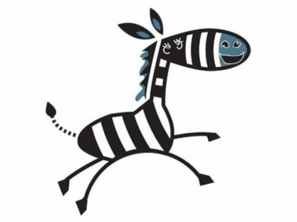 Забавная Зебра рисунок