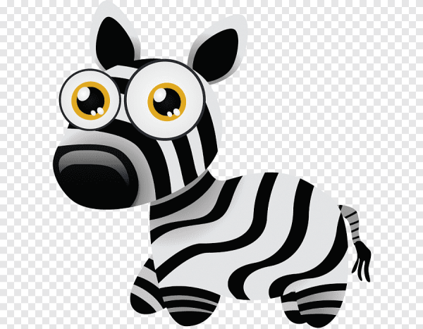 Зебра мультяшная