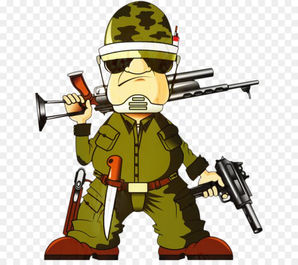 Мультяшный военный