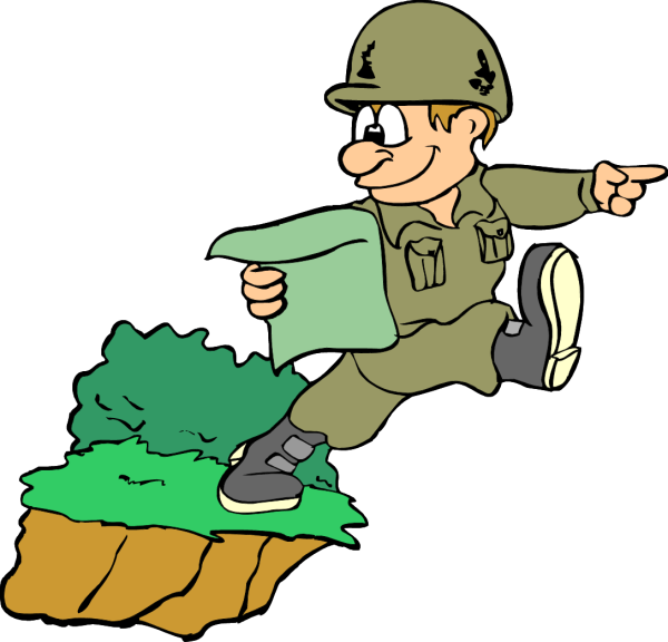 Мультяшный военный