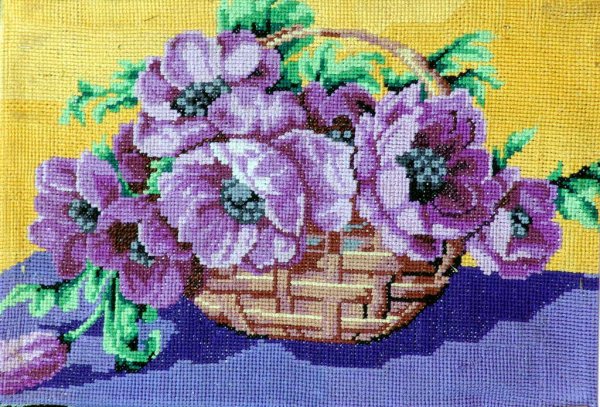 Картины крестиком цветы