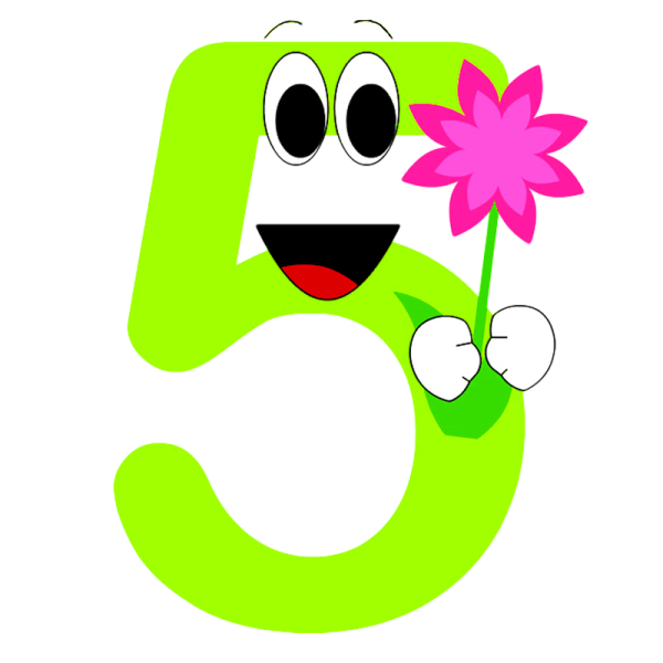 Цифры в виде забавных картинок