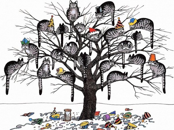 Прикольное дерево рисунок