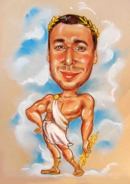 Мужчина карикатура