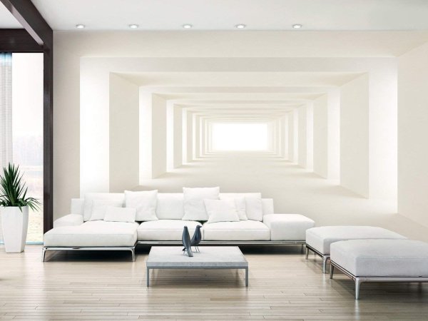 Фотообои с перспективой в интерьере