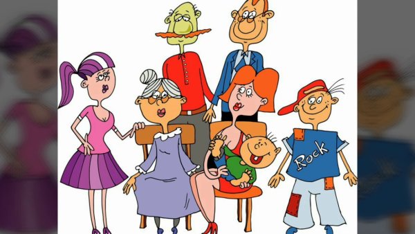 Семья смешные рисунки