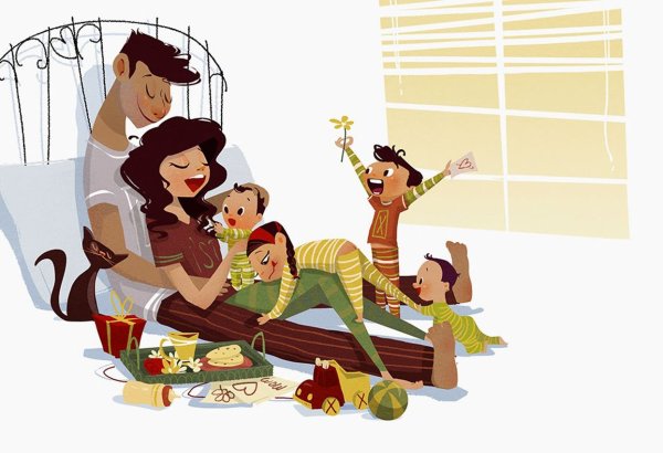 Семьи счастливые моменты